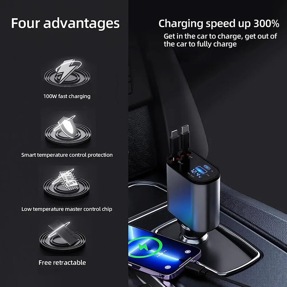 ChargerBuddy™ 4 In 1 Car Charger